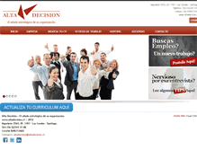 Tablet Screenshot of altadecision.cl